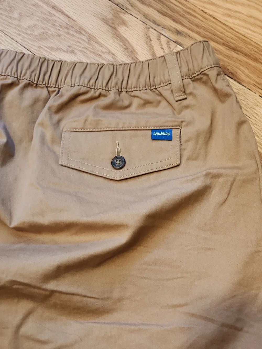 chubbies Men's Khaki Flat Front XXXL Shorts 5.5 Inseam BIG AND TALL